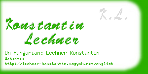 konstantin lechner business card